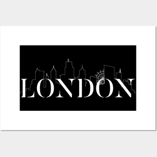 London UK Britain Big City Skyline Posters and Art